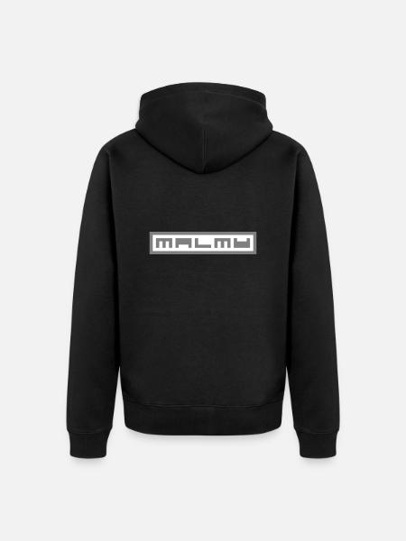 Malmo - Unisex Premium Organic Zip Hoodie - black