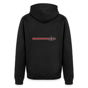 coureur - Veste à capuche bio Premium Unisexe - noir - Dos - Nico (187cm)