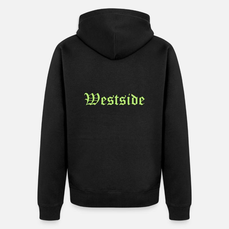 westside - Veste à capuche bio Premium Unisexe - noir