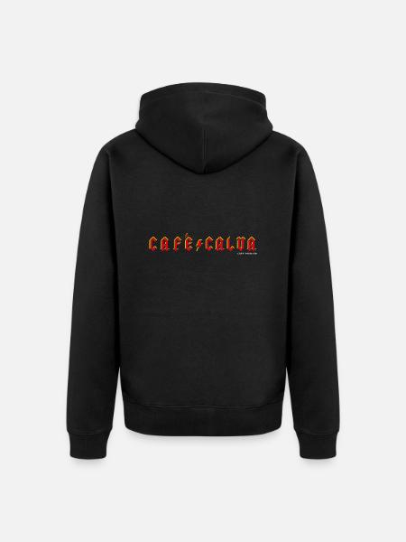 café/calva - Veste à capuche bio Premium Unisexe - noir