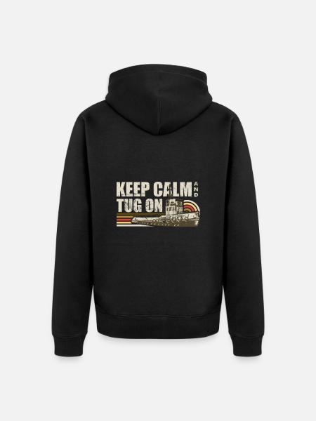 Schlepper Schleppboot Tug Life - Unisex Premium Organic Zip Hoodie - black