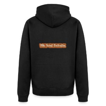 Ma saint valentin - Veste à capuche bio Premium Unisexe - noir - Dos - Nico (187cm)