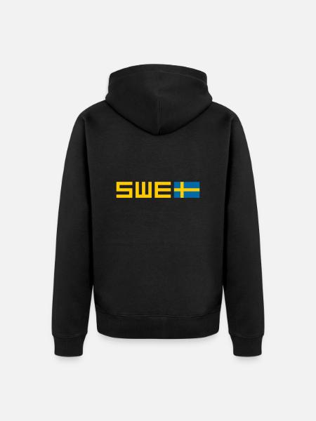 Suède - Veste à capuche bio Premium Unisexe - noir