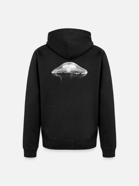 jellyfish - Unisex Premium Organic Zip Hoodie - black