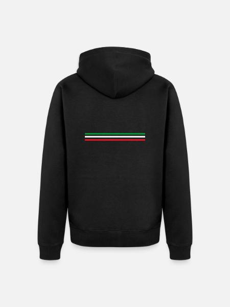 Trait italie - Veste à capuche bio Premium Unisexe - noir