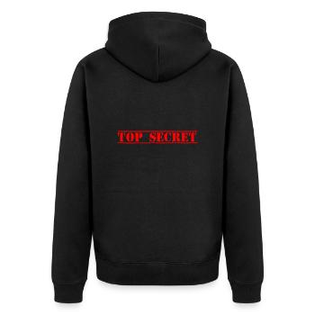 Top secret - Veste à capuche bio Premium Unisexe - noir - Dos - Nico (187cm)
