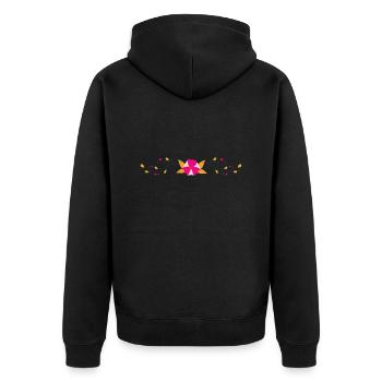 Flower Flower Plant - Veste à capuche bio Premium Unisexe - noir - Dos - Nico (187cm)