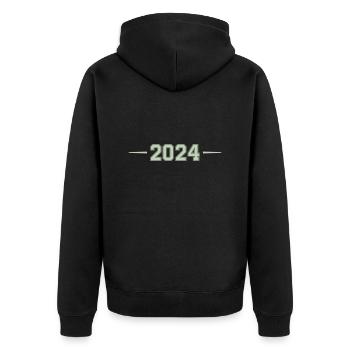 2024 - Veste à capuche bio Premium Unisexe - noir - Dos - Nico (187cm)