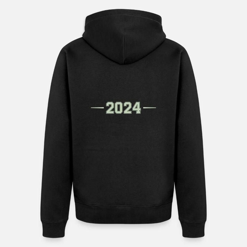 2024 - Veste à capuche bio Premium Unisexe - noir