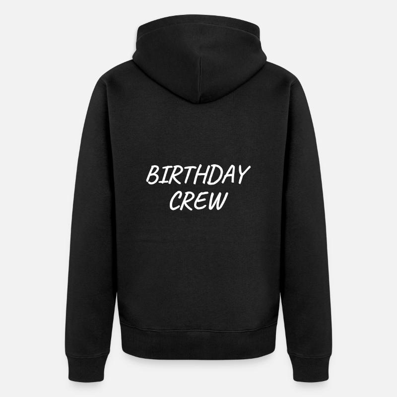 Équipage d’anniversaire - Veste à capuche bio Premium Unisexe - noir