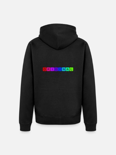 Original - Unisex Premium Organic Zip Hoodie - black