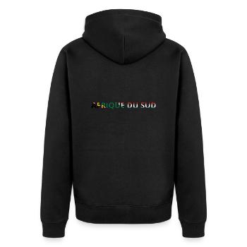 Drapeau Afrique du Sud - Veste à capuche bio Premium Unisexe - noir - Dos - Nico (187cm)