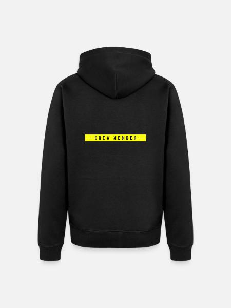 Membre d’équipage - Veste à capuche bio Premium Unisexe - noir