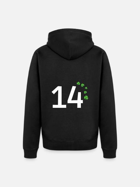 14 - Veste à capuche bio Premium Unisexe - noir