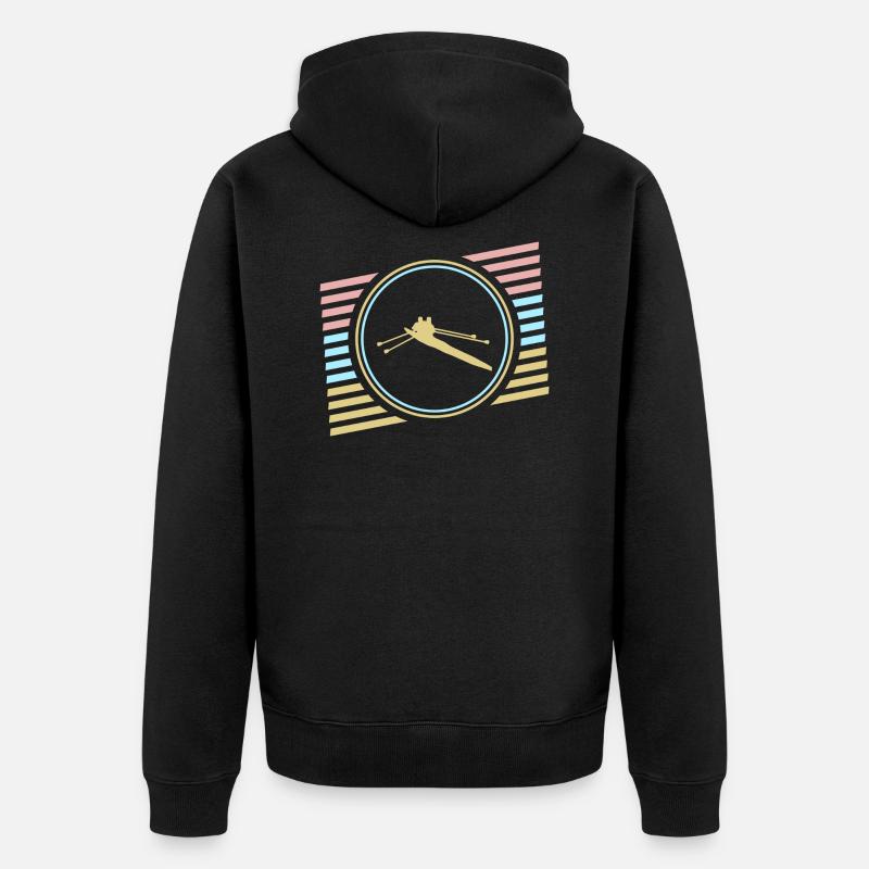 aviron - Veste à capuche bio Premium Unisexe - noir