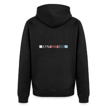 design cool sexy fou - Veste à capuche bio Premium Unisexe - noir - Dos - Nico (187cm)