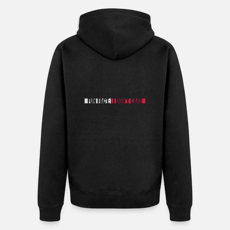Je me fiche des faits - Veste à capuche bio Premium Unisexe - noir