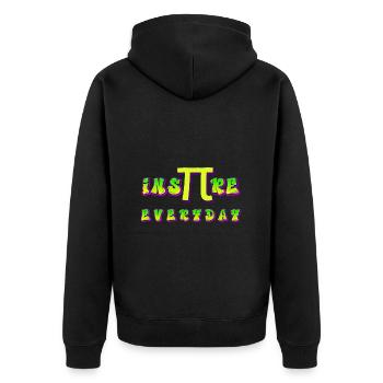 Inspirer les enseignants de mathématiques Everyday Pi Day 2023 - Veste à capuche bio Premium Unisexe - noir - Dos - Nico (187cm)