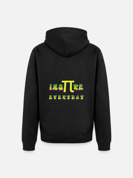 Ispira gli insegnanti di matematica del Pi Day 2023 di tutti i giorni - Felpa con cappuccio ecologica premium unisex - nero