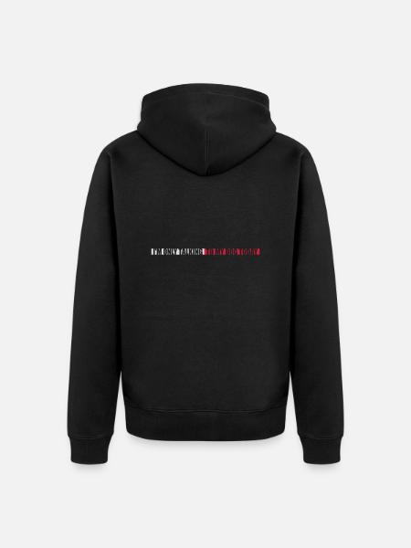 only talking to dog - Unisex Premium Organic Zip Hoodie - black