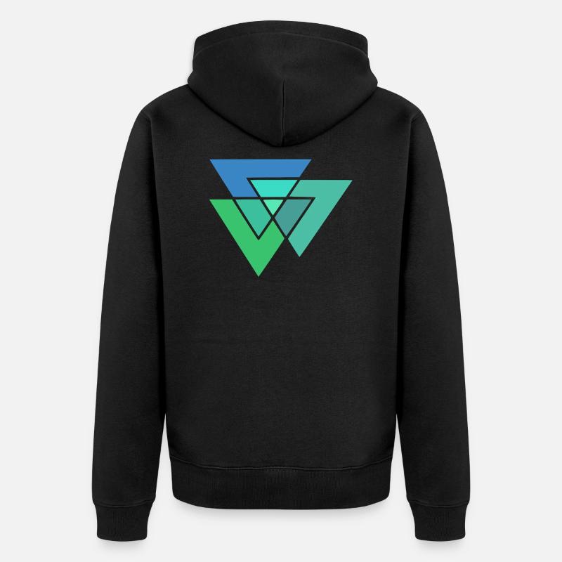 Modèle - Veste à capuche bio Premium Unisexe - noir