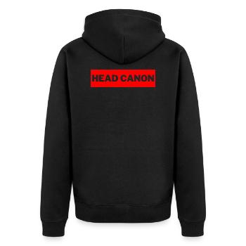 Head Canon For Anime Manga Fans Write Fanfiction - Unisex Premium Organic Zip Hoodie - black - Back - Nico (187cm)