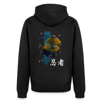 Ninja Assasin Anime Character - Cadeau pour manga - Veste à capuche bio Premium Unisexe - noir - Dos - Nico (187cm)
