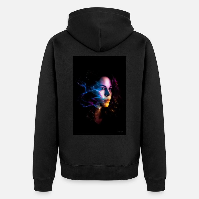 Sinnlich 5 - Unisex Premium Bio Zip Hoodie - Schwarz