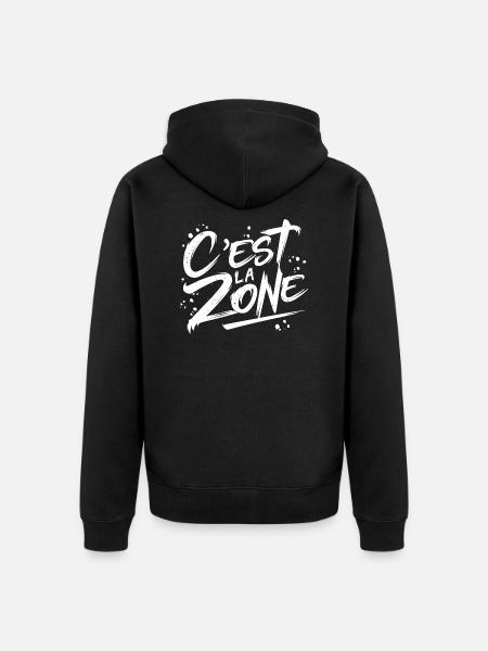 C'est la zone - Veste à capuche bio Premium Unisexe - noir