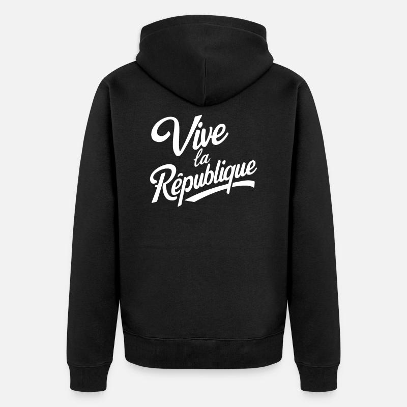 Vive la République - Veste à capuche bio Premium Unisexe - noir