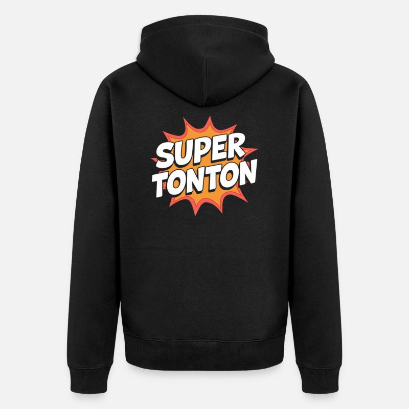 Super tonton - Veste à capuche bio Premium Unisexe - noir