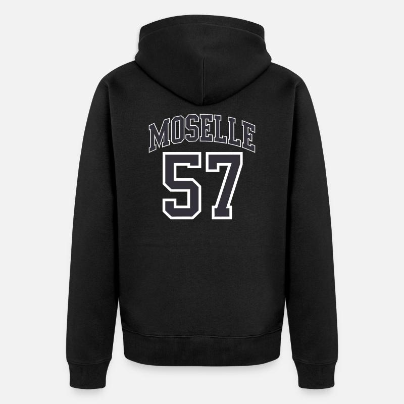 Moselle 57 - Veste à capuche bio Premium Unisexe - noir