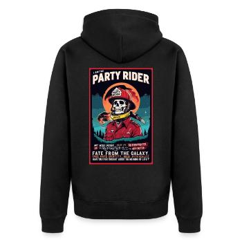 CAVALIER FESTIF - Veste à capuche bio Premium Unisexe - noir - Dos - Nico (187cm)