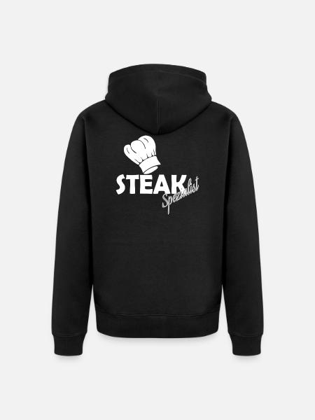 steak - Veste à capuche bio Premium Unisexe - noir