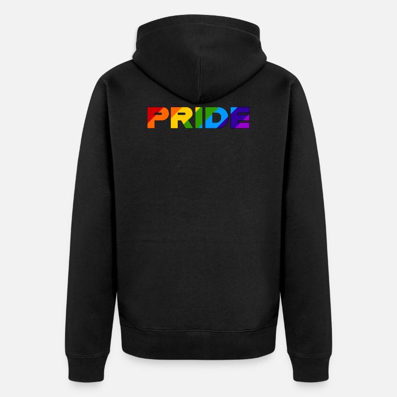 Fierté 2 - Veste à capuche bio Premium Unisexe - noir