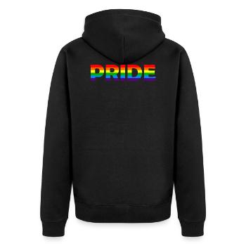 PRIDE - Veste à capuche bio Premium Unisexe - noir - Dos - Nico (187cm)