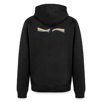 Pride astronaute Arc-en-ciel LGBT CSD Gay Cadeau - Veste à capuche bio Premium Unisexe - noir - Dos - Nico (187cm)