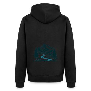 Errer - Veste à capuche bio Premium Unisexe - noir - Dos - Nico (187cm)