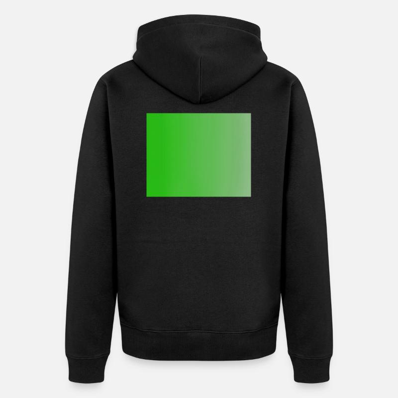 Farbe - Unisex Premium Bio Zip Hoodie - Schwarz
