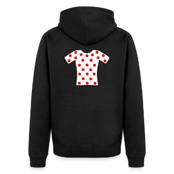 Maillot à pois - Veste à capuche bio Premium Unisexe - noir - Dos - Nico (187cm)