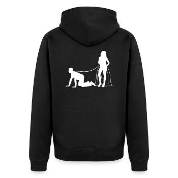 Bridal Shower Team Bride Wedding Shower Wedding Crew - Unisex Premium Organic Zip Hoodie - black - Back - Nico (187cm)