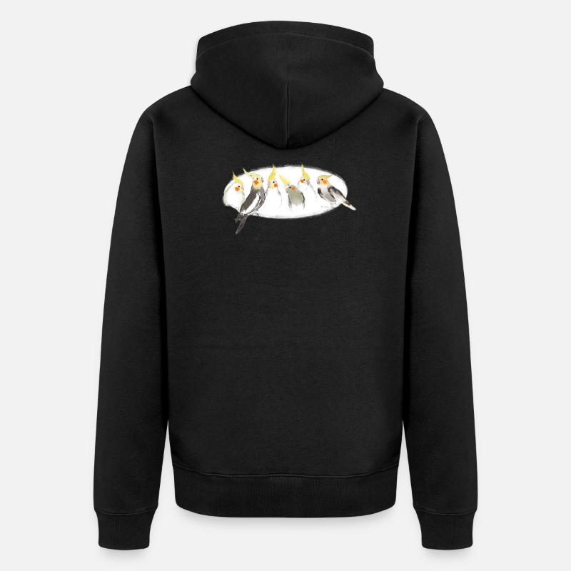 Calopsittes - Veste à capuche bio Premium Unisexe - noir