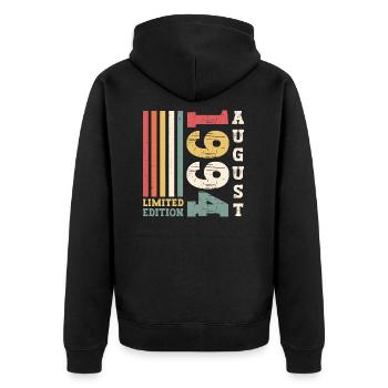 Édition limitée Août 1994 28e anniversaire Hommes - Veste à capuche bio Premium Unisexe - noir - Dos - Nico (187cm)