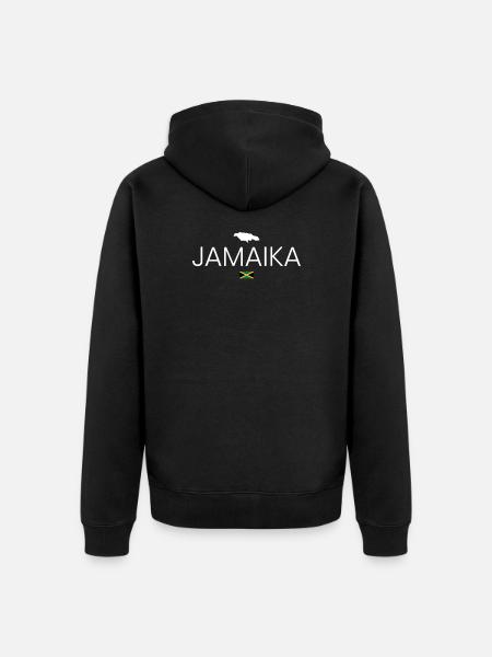 Jamaika Urlaub - Unisex Premium Bio Zip Hoodie - Schwarz