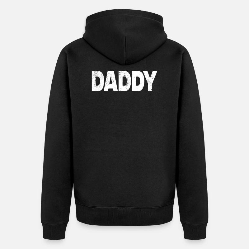 Daddy Papa Vater - Veste à capuche bio Premium Unisexe - noir