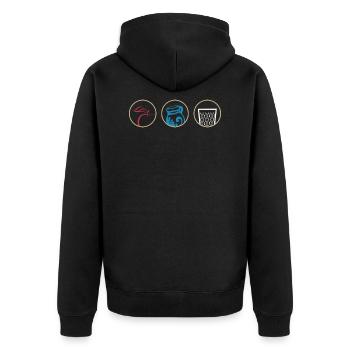 Hesse cadeau Hessisch Babbel Cidre Appelwoi - Veste à capuche bio Premium Unisexe - noir - Dos - Nico (187cm)