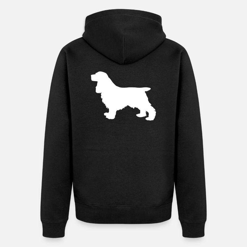 Cocker Spaniel - Unisex Premium Bio Zip Hoodie - Schwarz