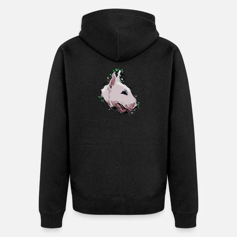 Bullterrier Comic - Veste à capuche bio Premium Unisexe - noir