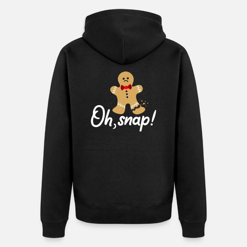 Oh Snap Pain d'épice - Veste à capuche bio Premium Unisexe - noir