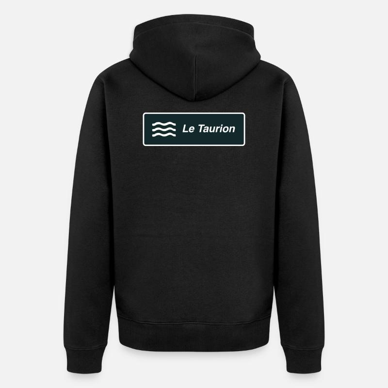 Panneau Le Taurion - Veste à capuche bio Premium Unisexe - noir